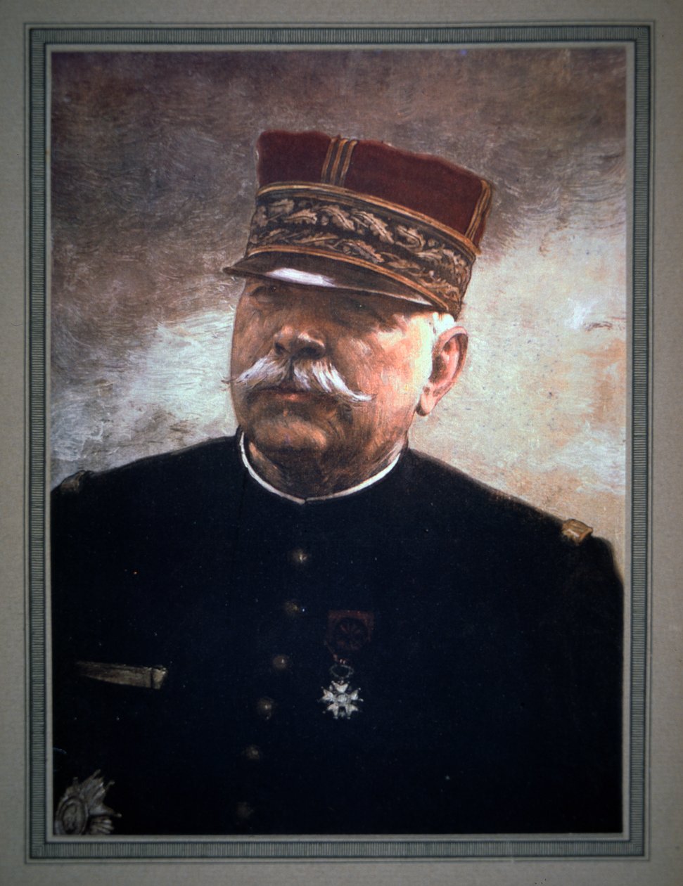 General Joseph Joffre (renkli taş) by French School