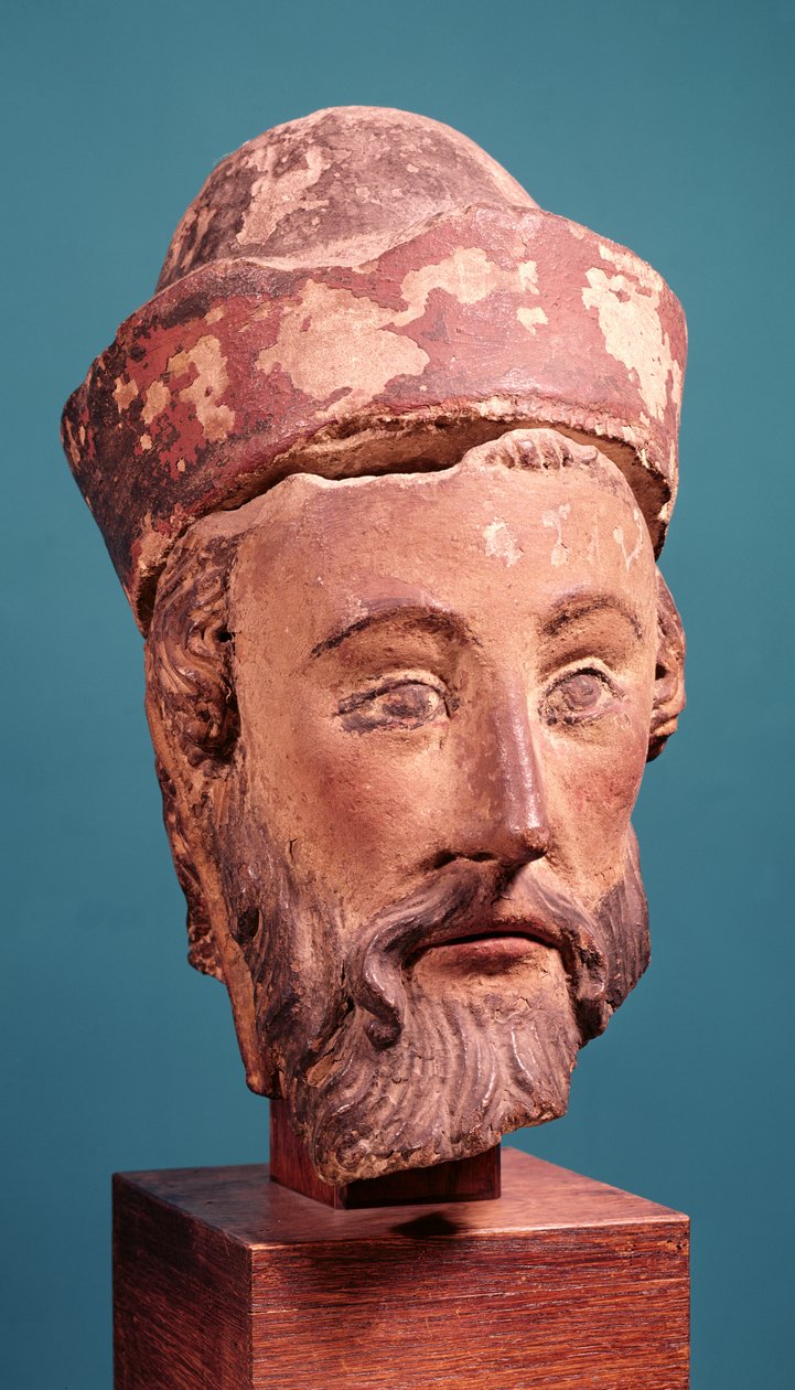 Arimathaea Joseph Başkanı (çok renkli taş) by French School