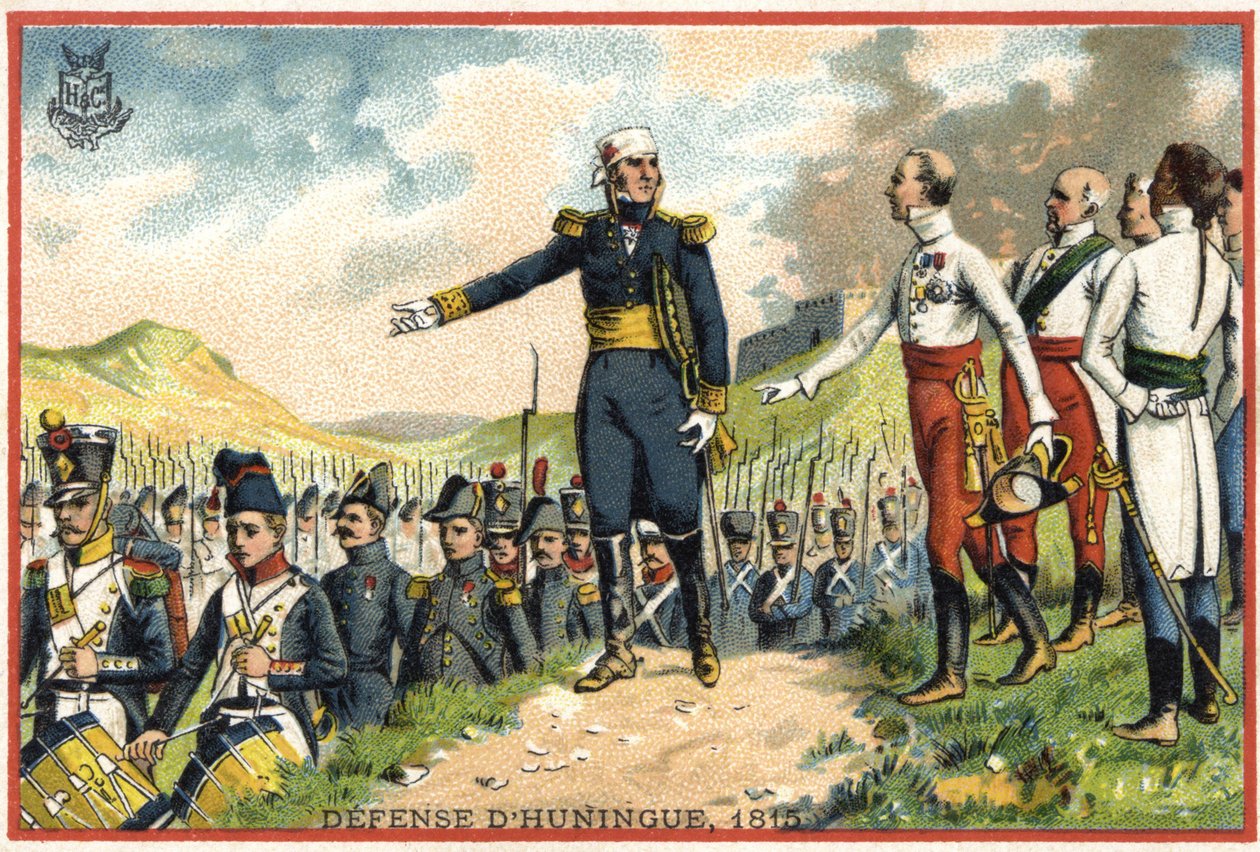 1815 yılında Huningue savunması by French School