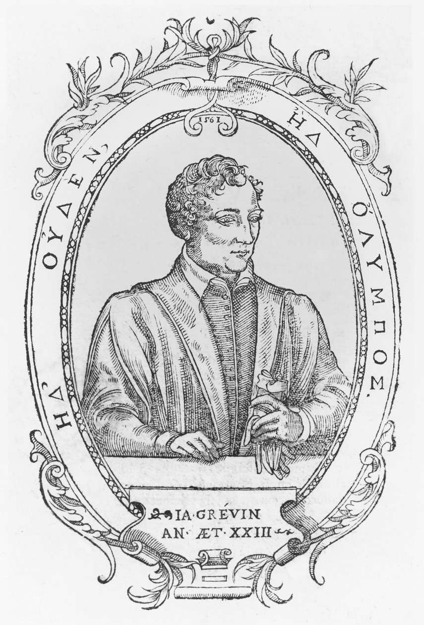 Jacques Grevin (gravür) by French School