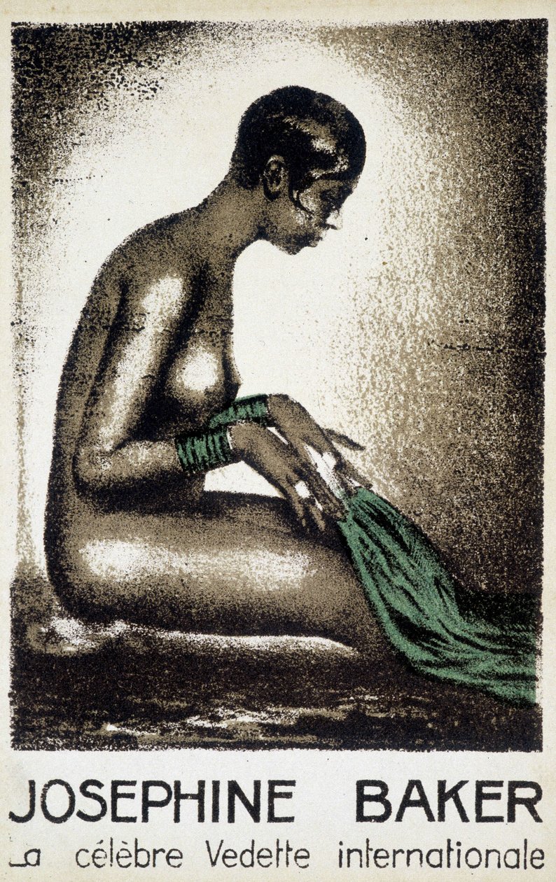 Joséphine Baker: ünlü uluslararası yıldız. SD. by French School