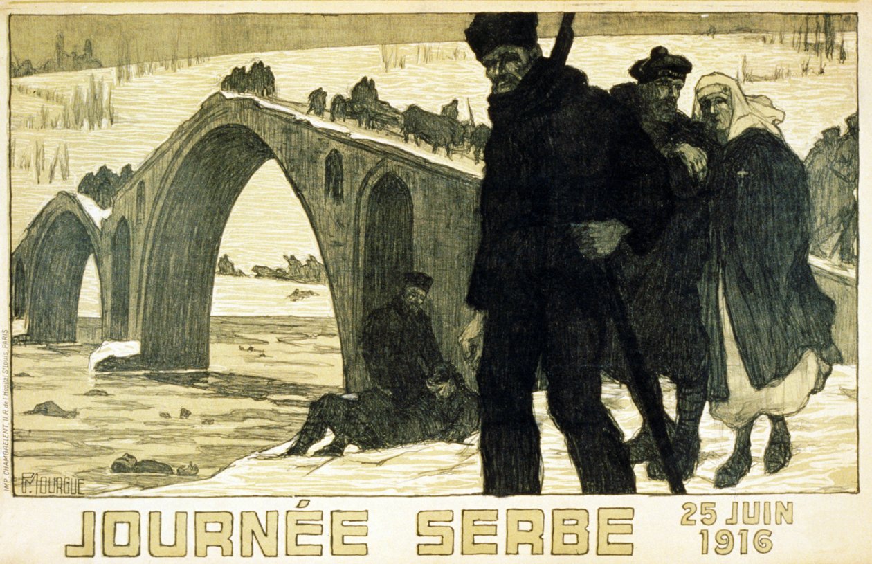 Sırp günü. 25 Haziran 1916. by French School