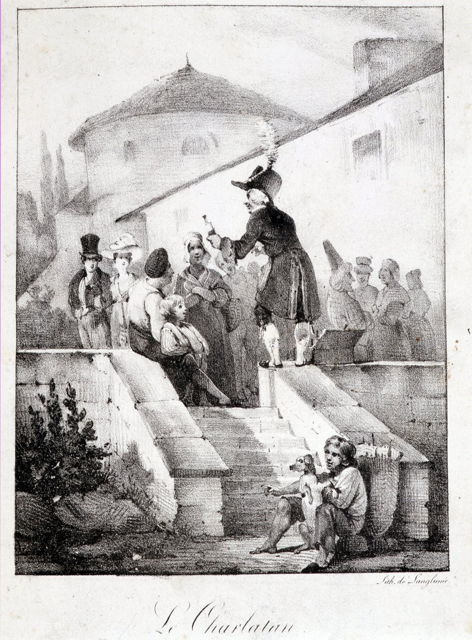 Le Charlatan (mucize ürün satıcısı) by French School