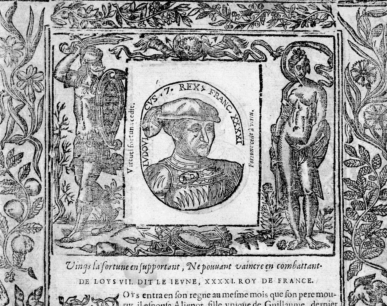 Louis VII genç by French School
