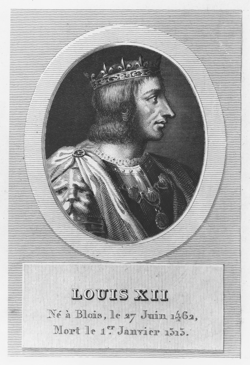 Louis XII, Fransa Kralı (gravür) by French School