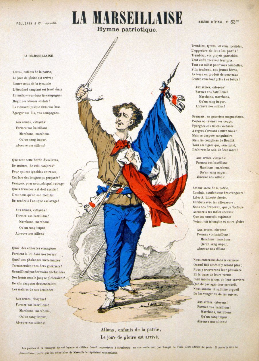 “La Marseillaise” şarkı sözleri. Epinal