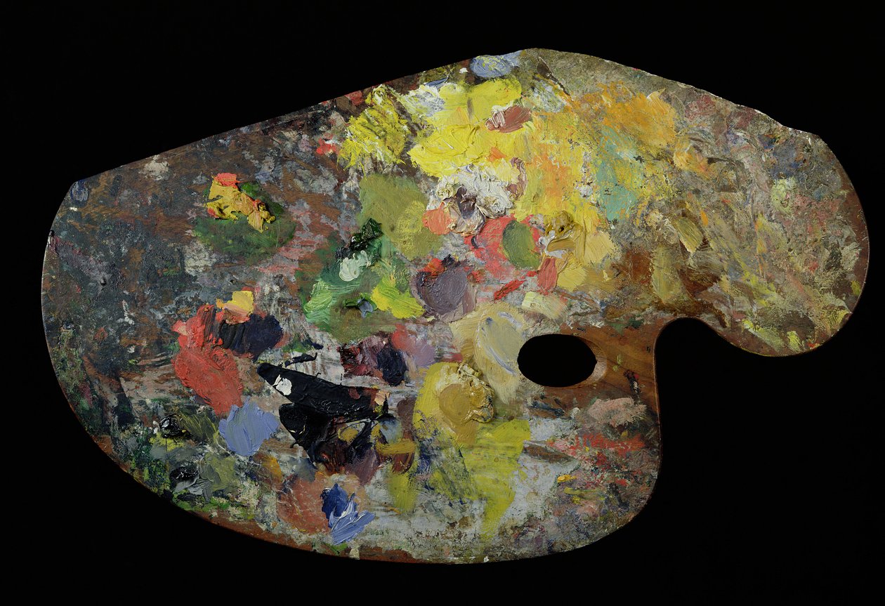 Monets paleti (ahşap) by French School