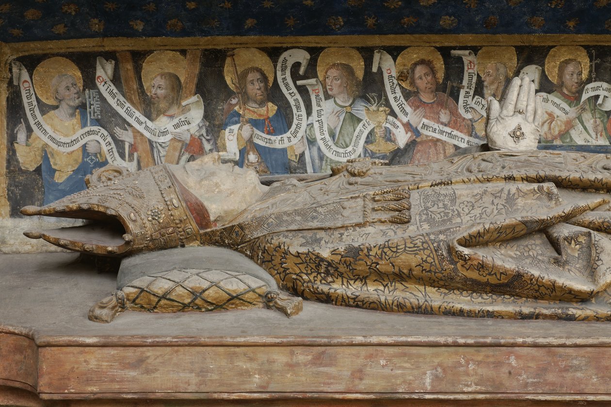 Adrien de Henencourt Anıtı, detay by French School