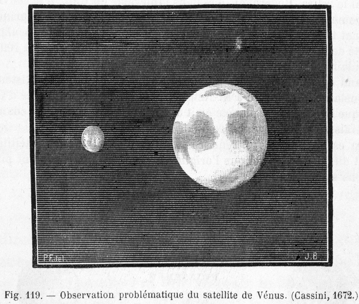 Gözlem problemli du uydu de Venus (Cassini by French School