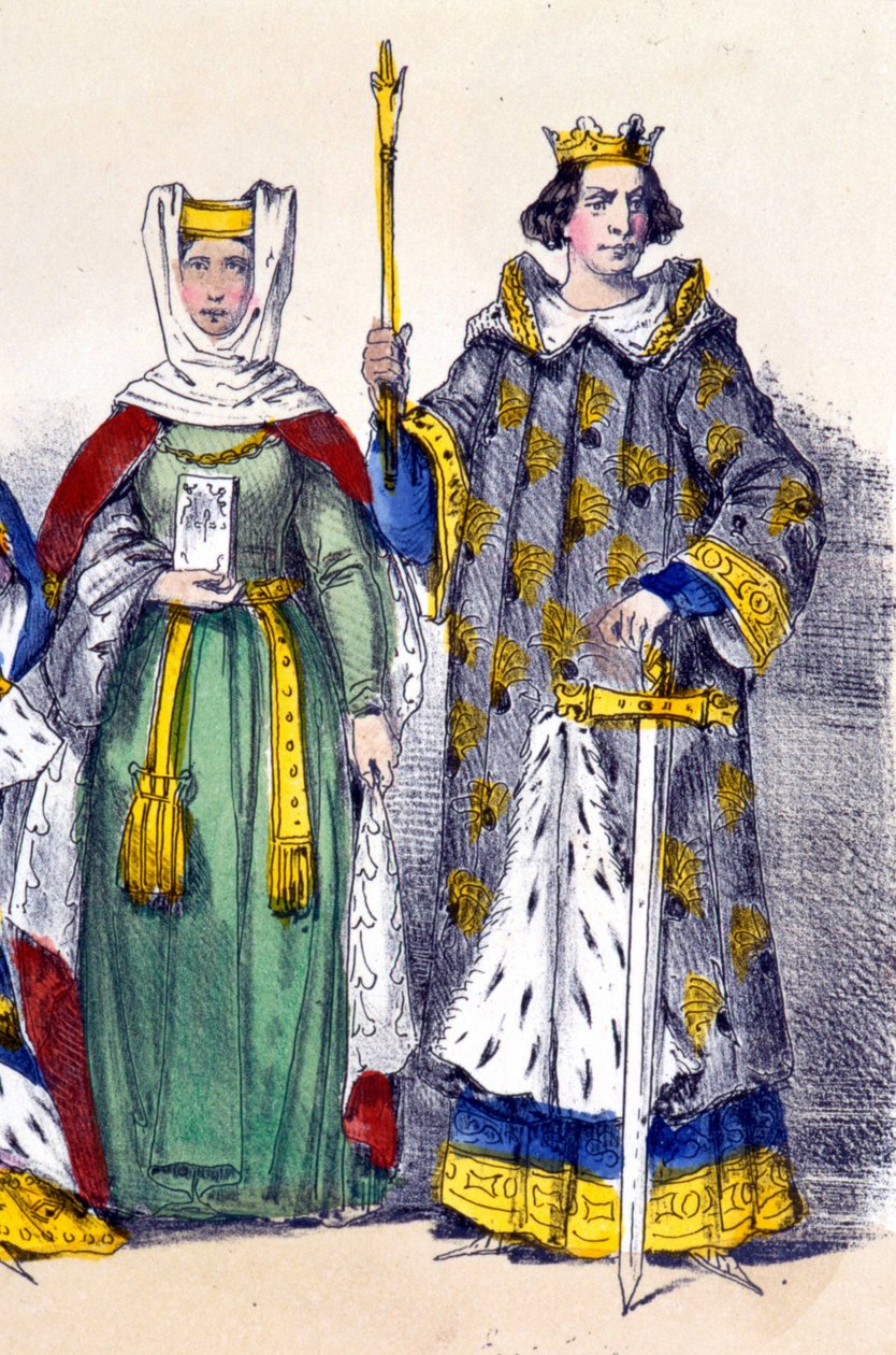 Philip the Hardi ve Aragonlu Isabella. by French School