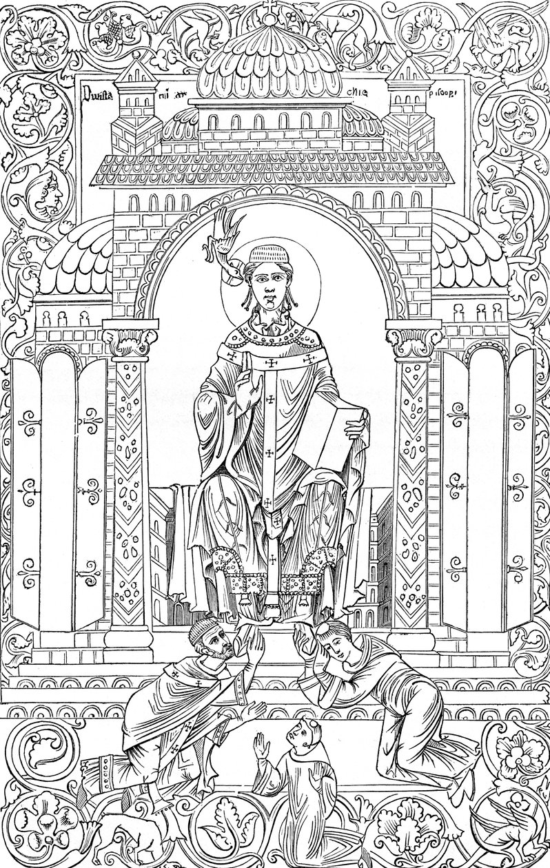 Papa I. Gregory by French School