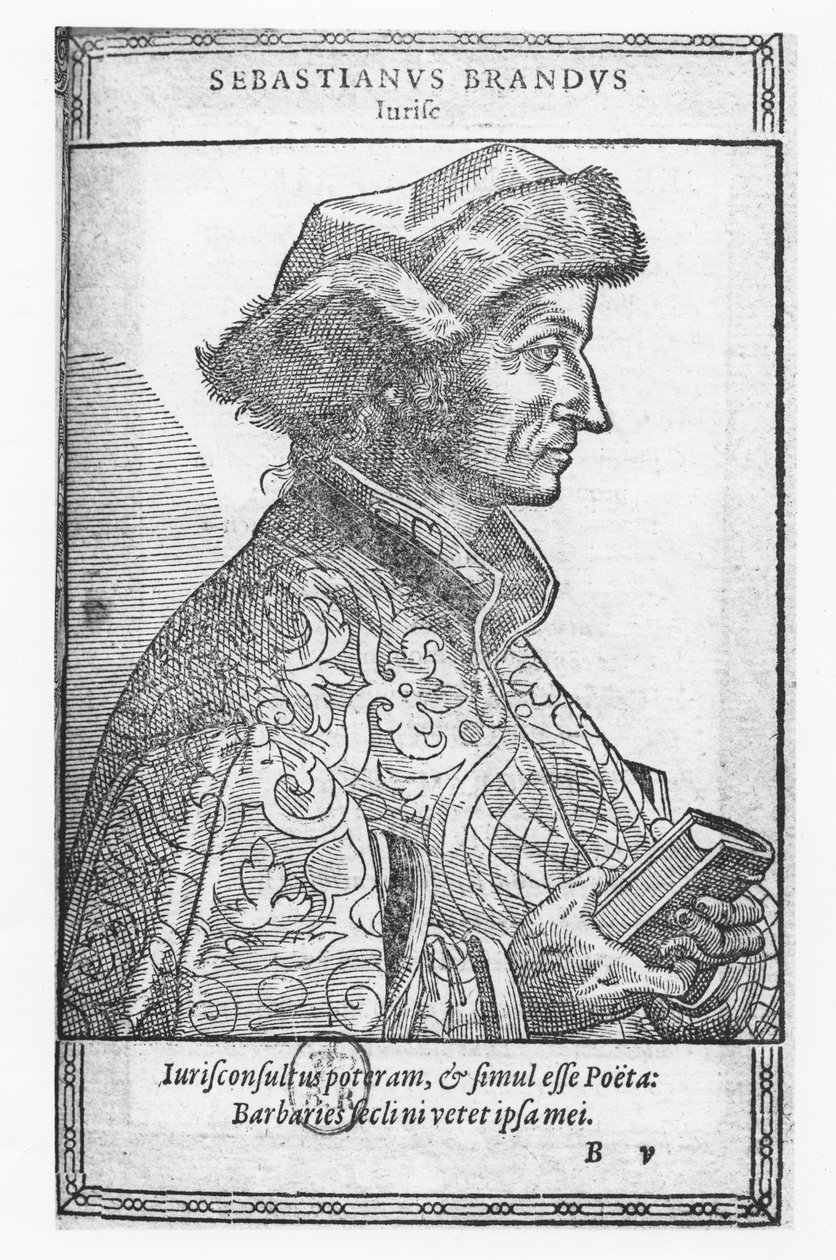 Sebastian Brant (gravür) by French School