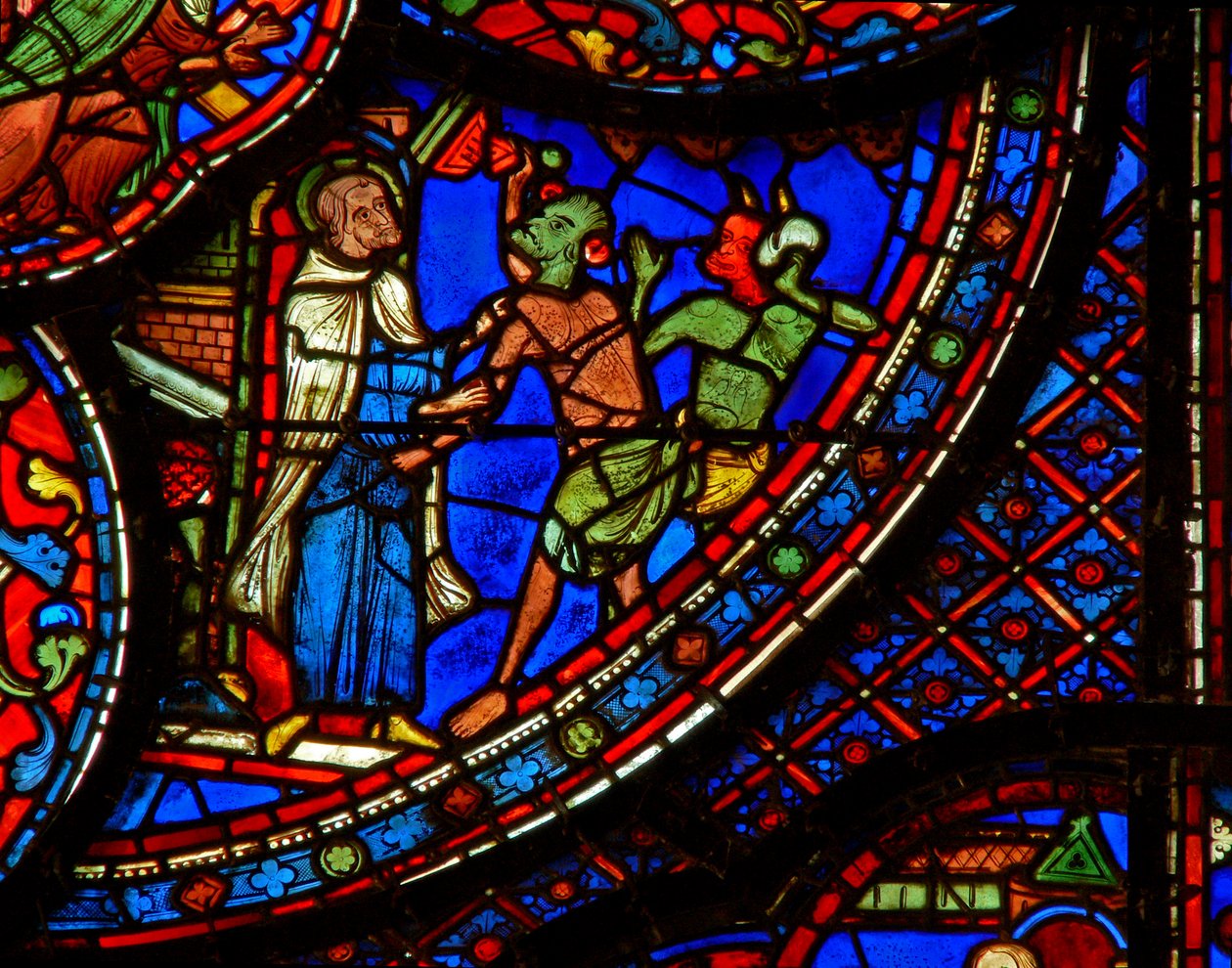 St Anthony: iblisler tarafından saldırıya uğradı (w30b) by French School