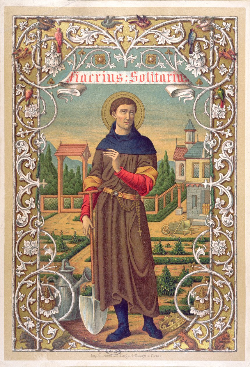 Aziz Fiacre (d.670) by French School