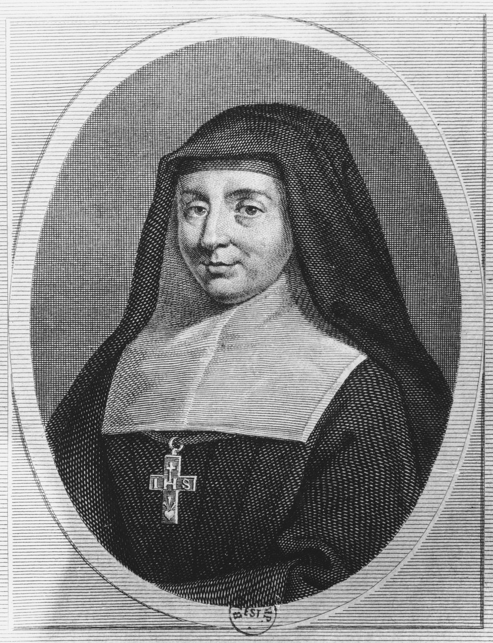Aziz Jane Frances de Chantal (gravür) by French School