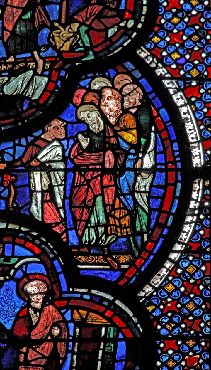 St John penceresi: bir kadını canlandırır (w48) by French School