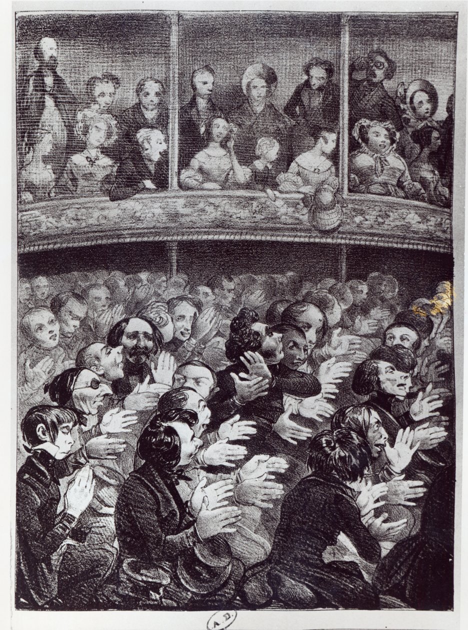 Claque iş başında, c.1830-40 by French School