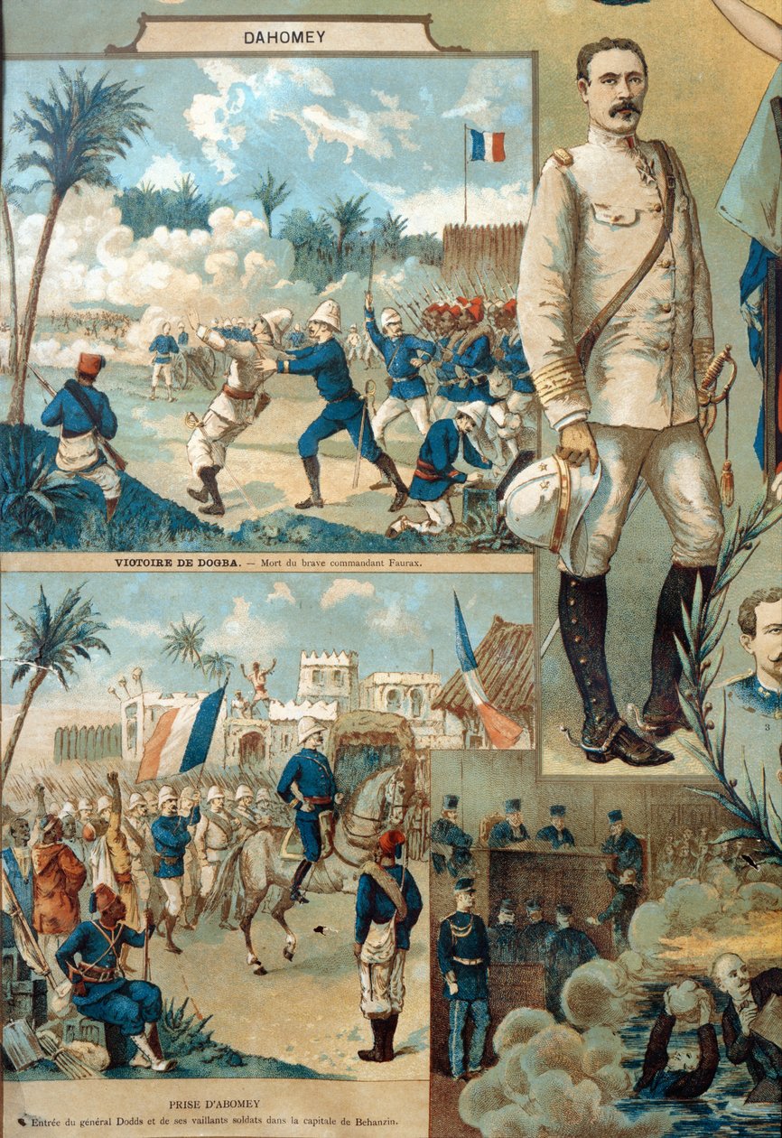 1892 Dahomey Kampanyası by French School