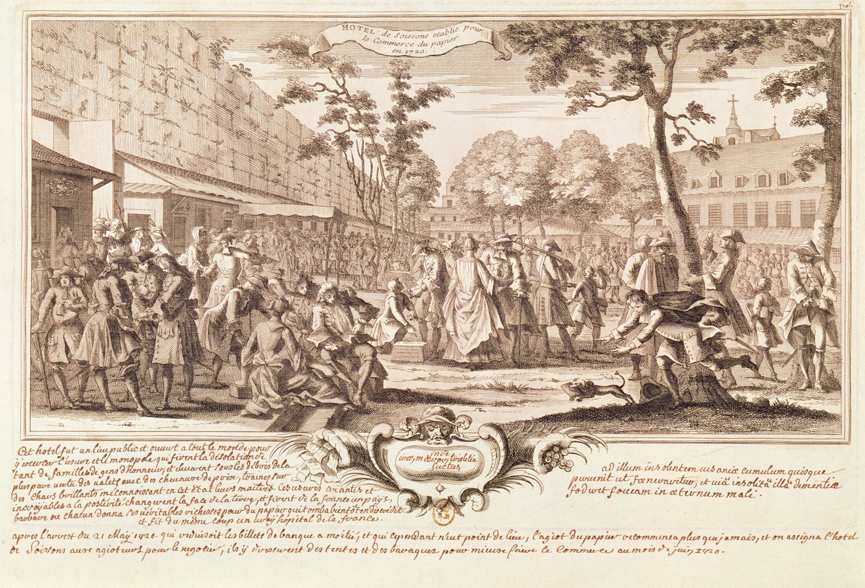 The Hotel de Soissons in 1720  by French School