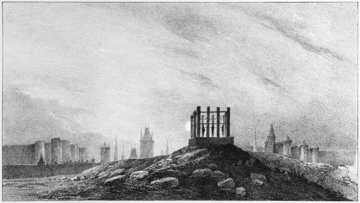 Montfaucon darağacı by French School