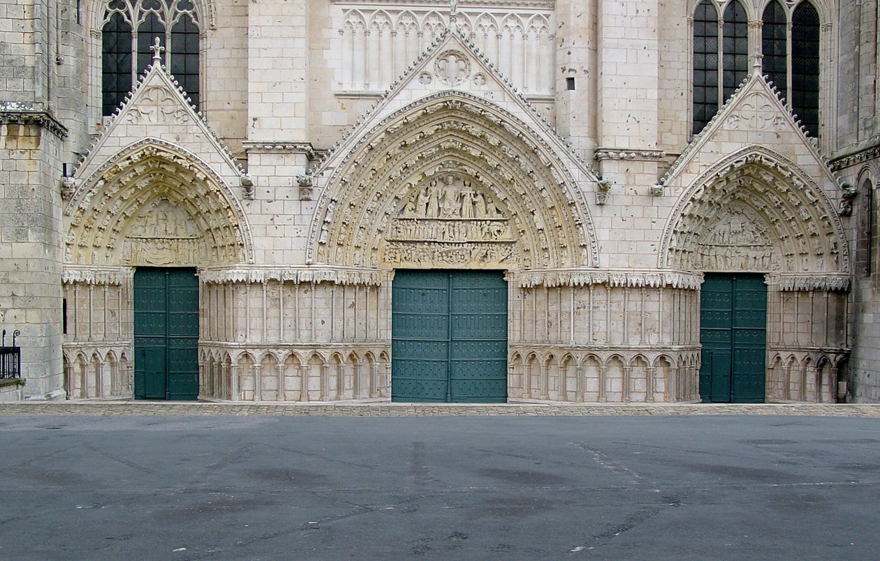 Batı cephesinin görünümü by French School