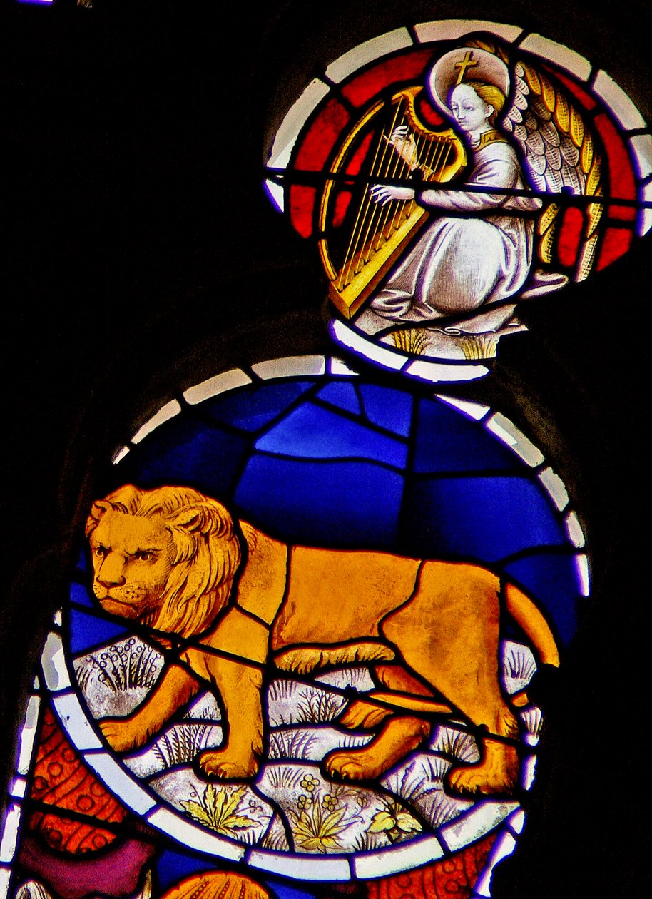Aslan burcunu gösteren pencere w114 by French School
