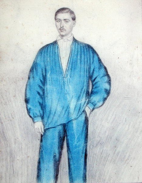 Tulumlu genç işçi by French School