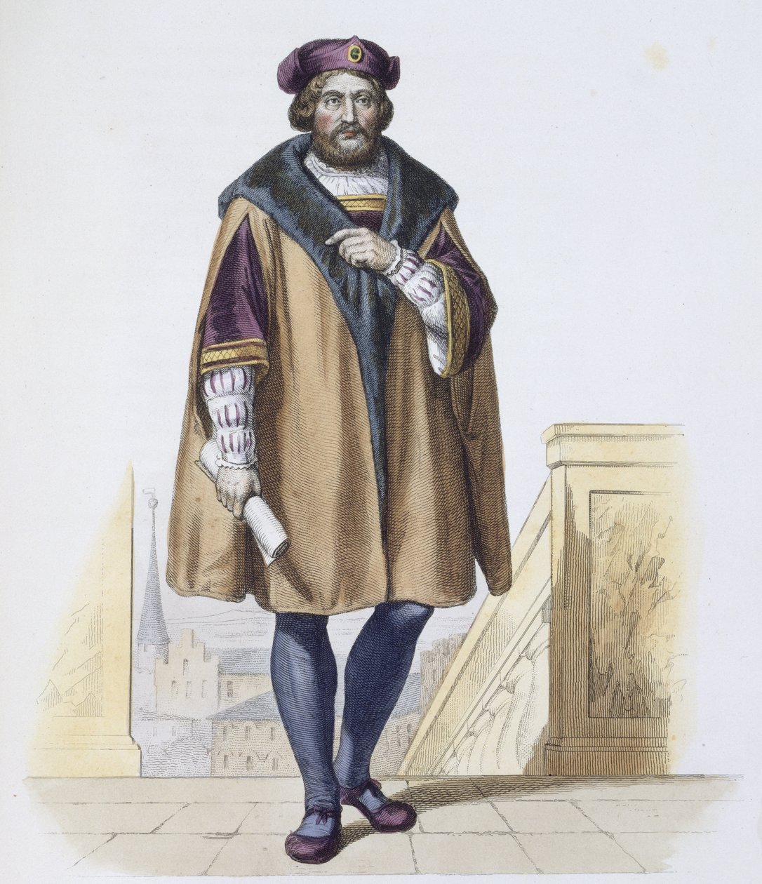 Delaistre tarafından oyulmuş Pierre de Ronsard (1524-85) by Friedrich Bouterwek