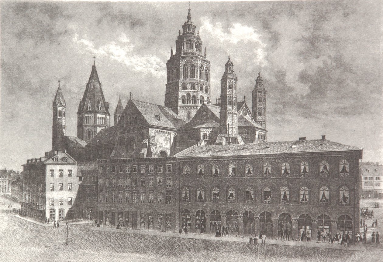 Mainz Katedrali Westwork by Pierre Joseph Redouté