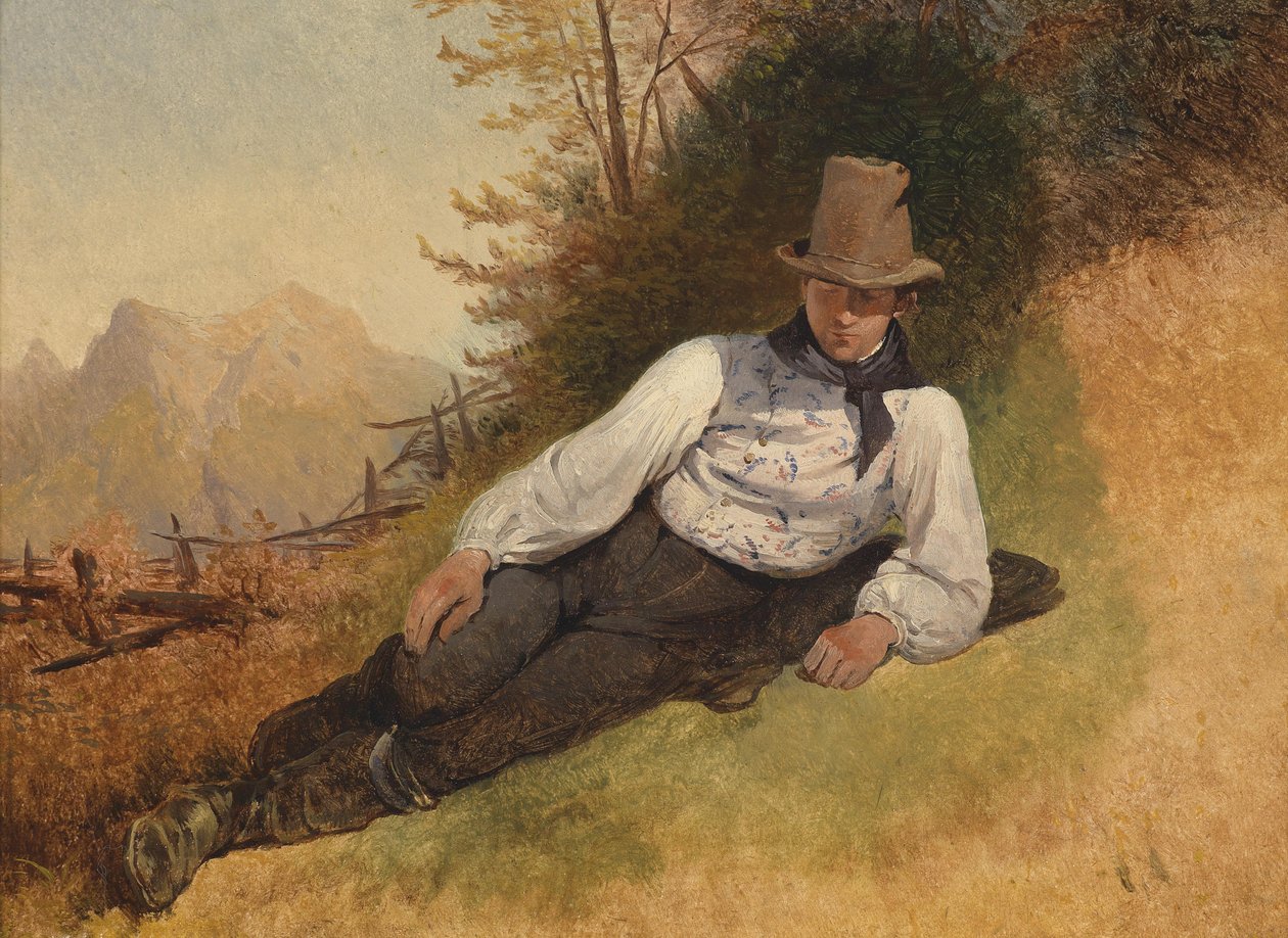 Çiftlik çocuğu by Friedrich Gauermann