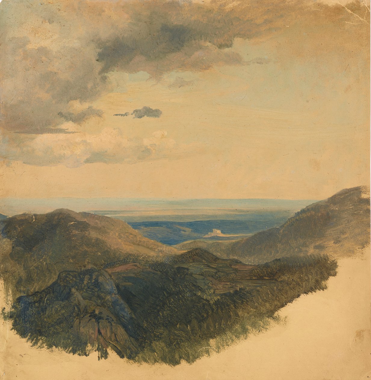 Tuna vadisinin görünümü by Friedrich August Mathias Gauermann