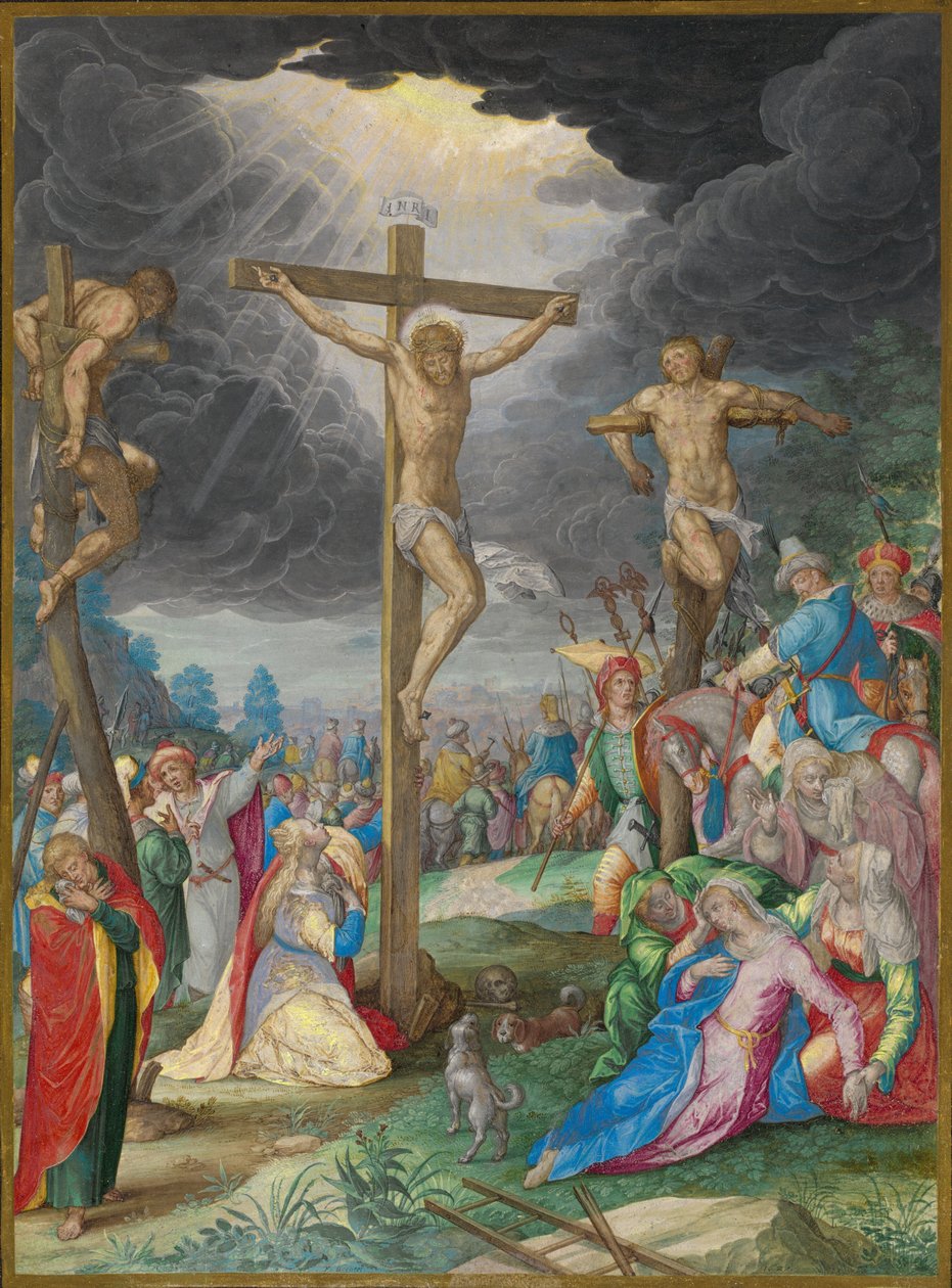Çarmıha Gerilme by Friedrich Brentel after Aegidius Sadeler II after Christoph Schwarz