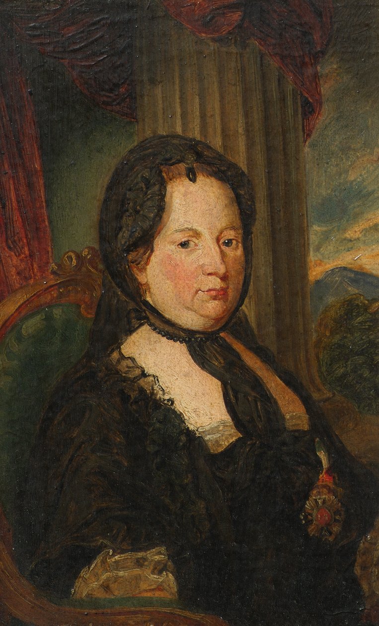 Yas tutan İmparatoriçe Maria Theresa by Friedrich Hasslwander