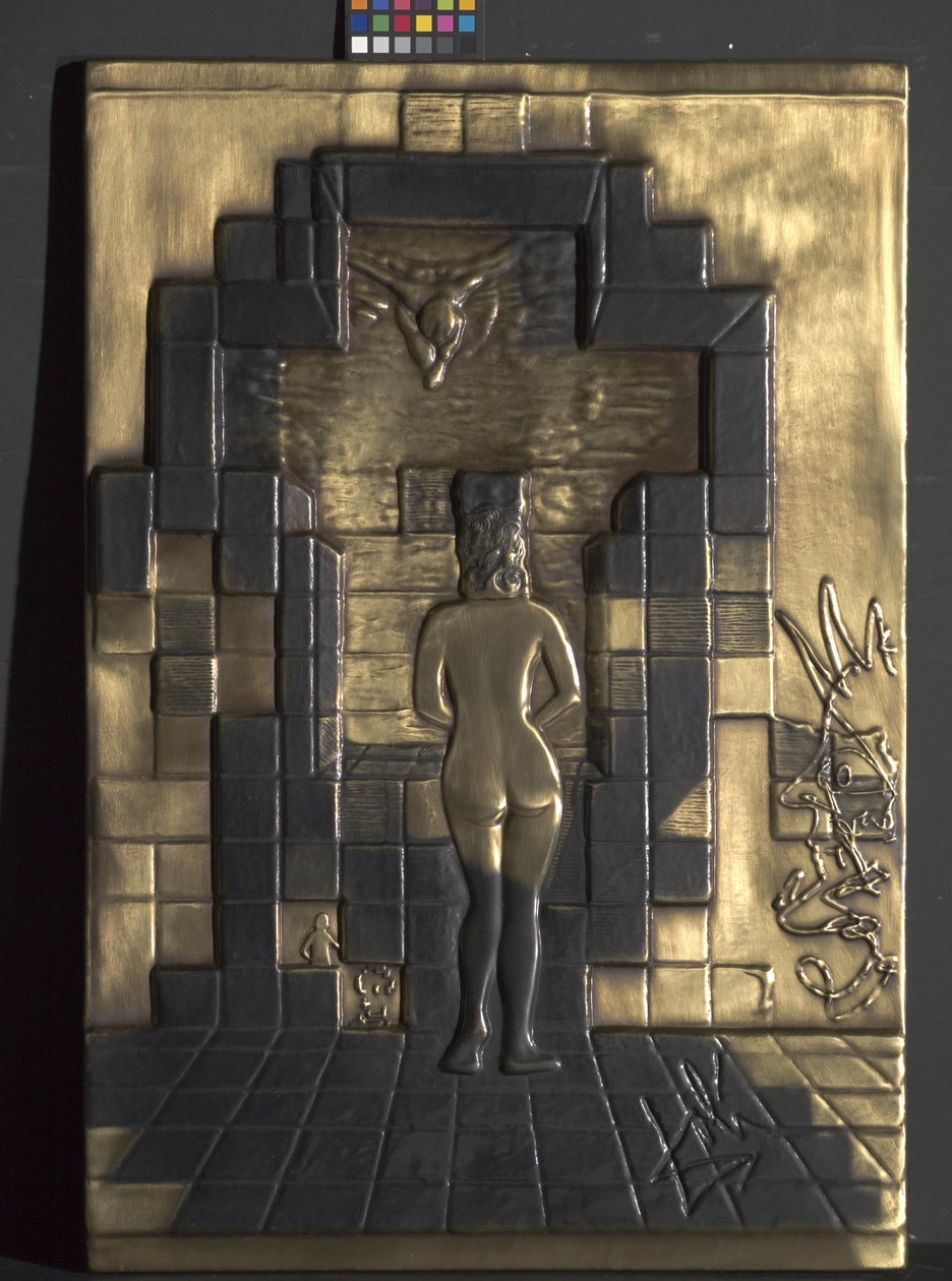 Dalivision'da Lincoln (bronz kabartma) by Friedrich Johann Voltz