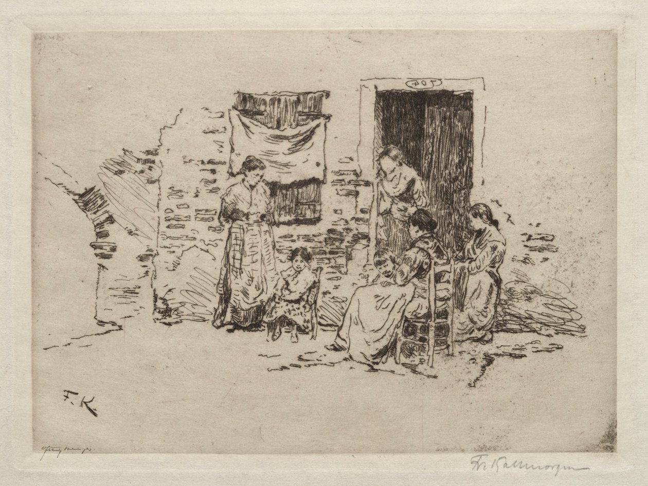 Chioggia. by Friedrich Kallmorgan