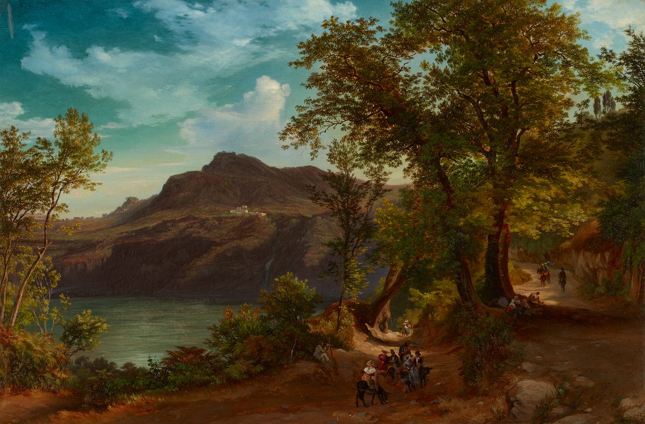 Monte Cavo bei Albano by Friedrich Loos