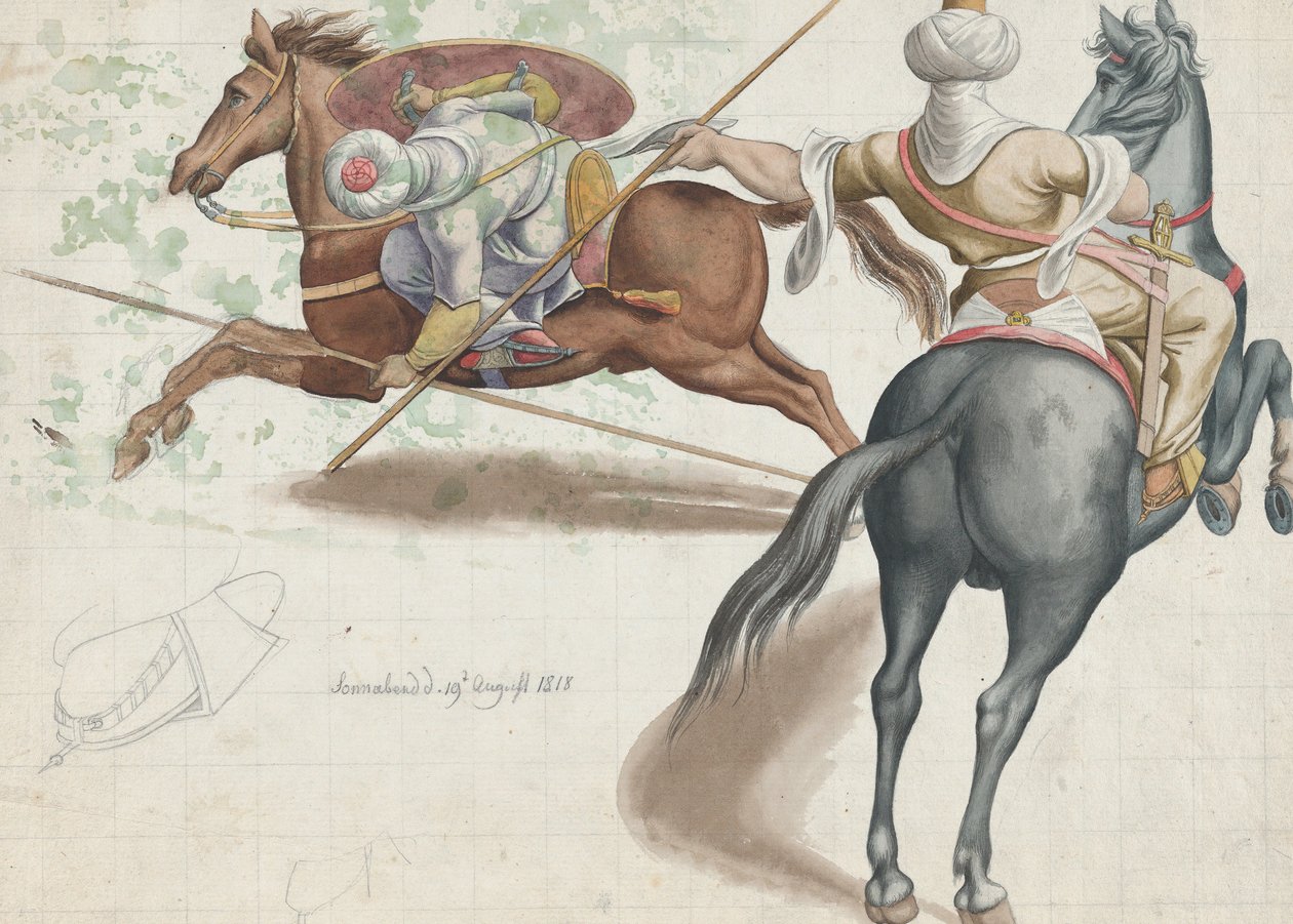 Dövüşen Atlılar, 1818. by Friedrich Olivier