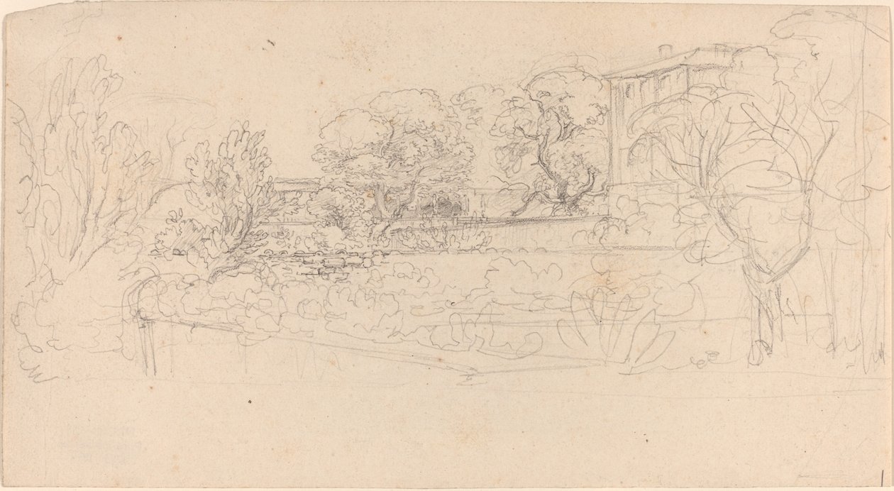 Villa Tarafından Teraslı Bahçe by Friedrich Salathé