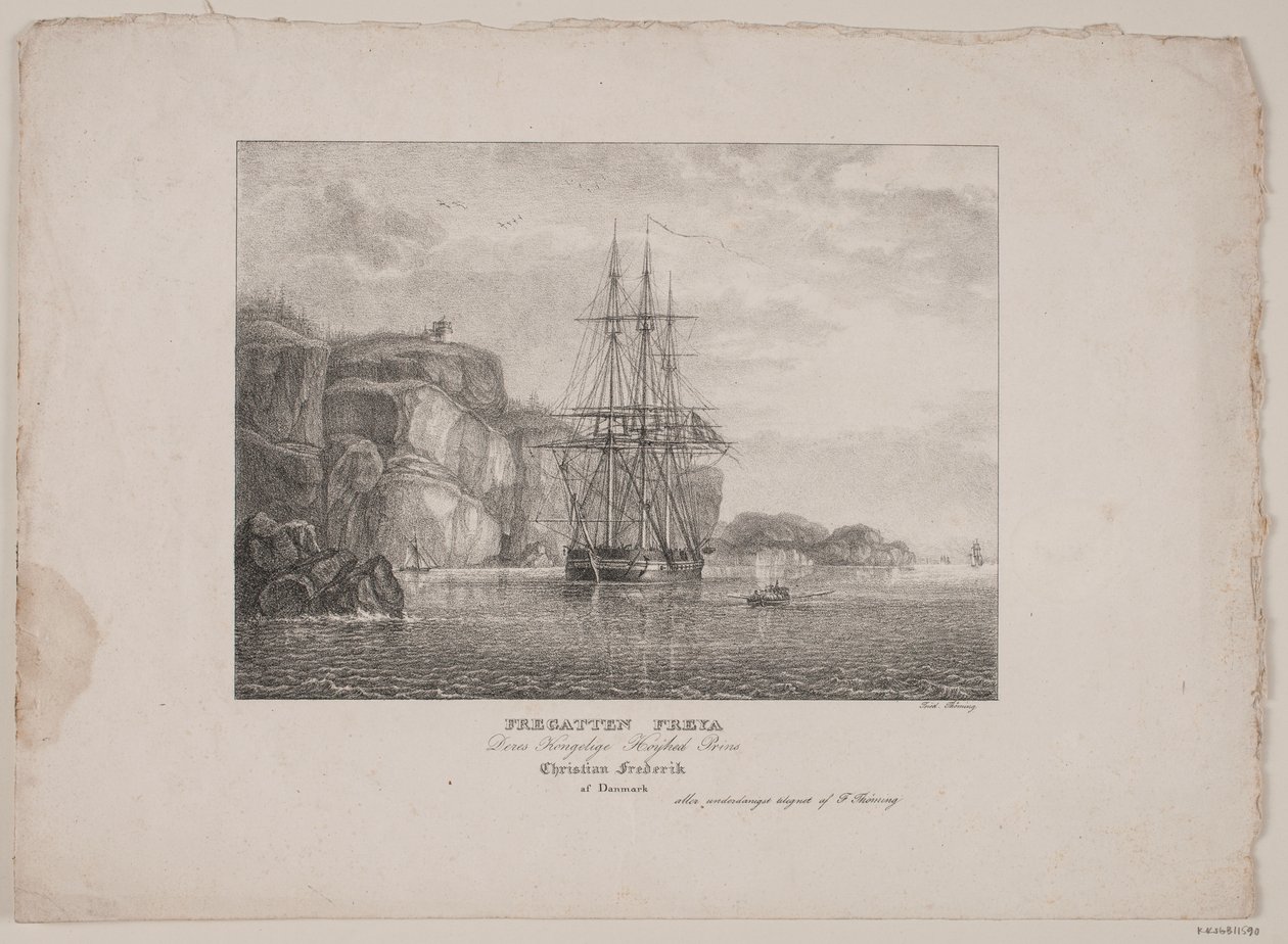 fırkateyn Freya by Friedrich Thøming