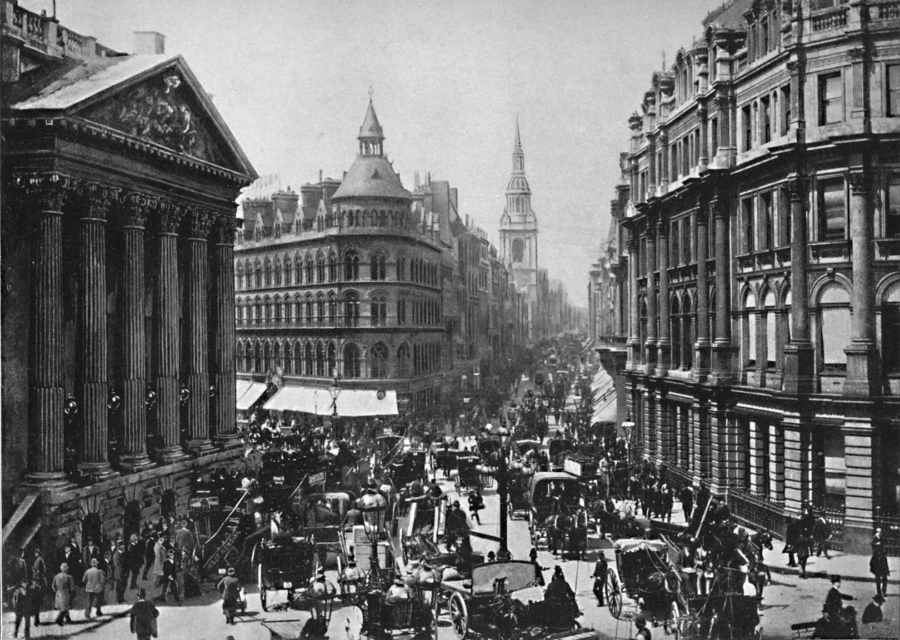 Mansion House ve Cheapside, c1896 by Frith and Co