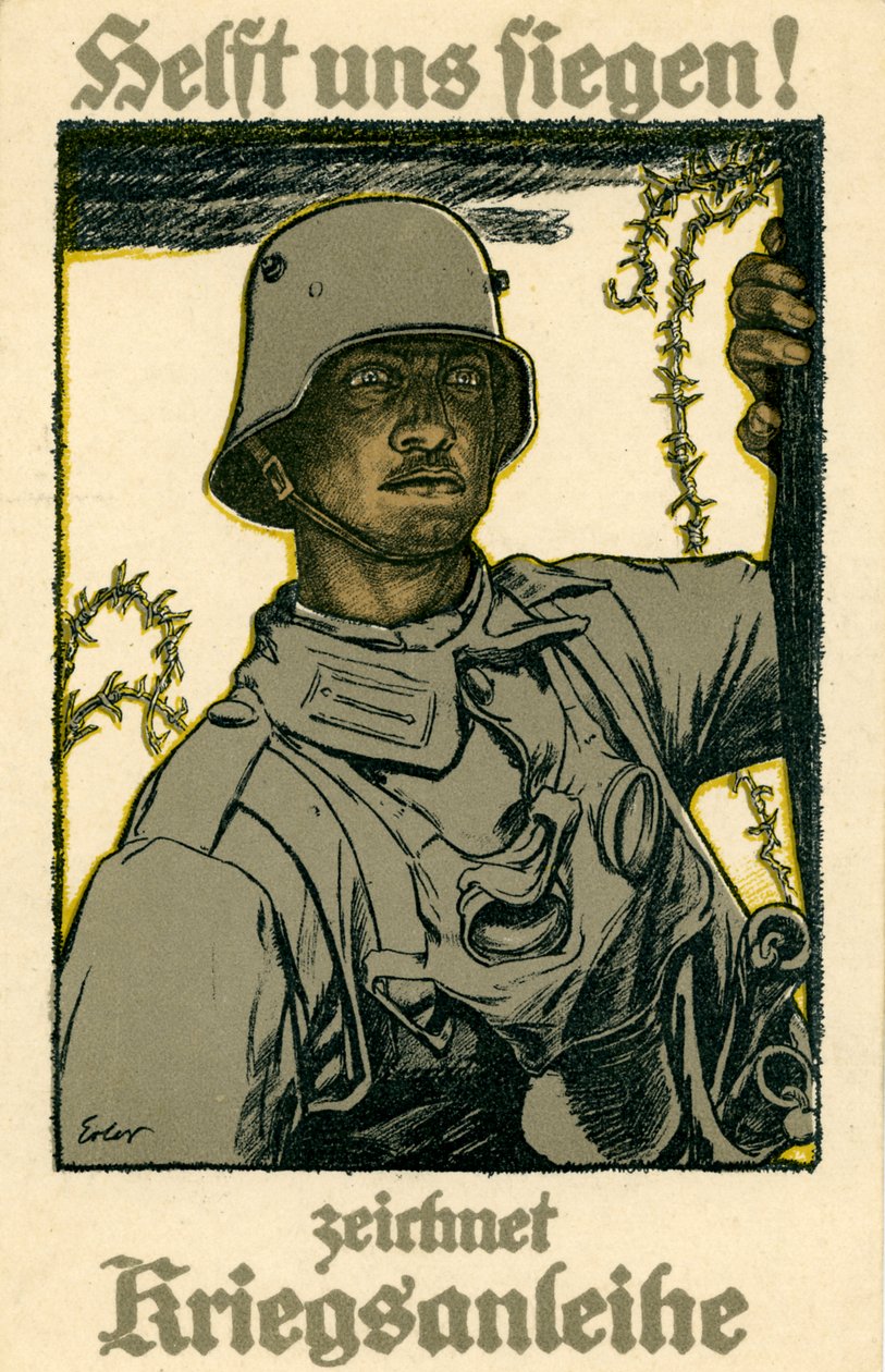 Alman 1. Dünya Savaşı Savaş Tahvilleri Posteri by Fritz Erler