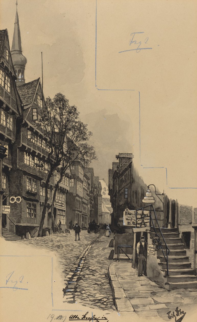 Eski sokak by Fritz Stoltenberg