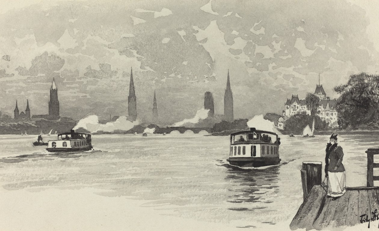 Dış Alster by Fritz Stoltenberg