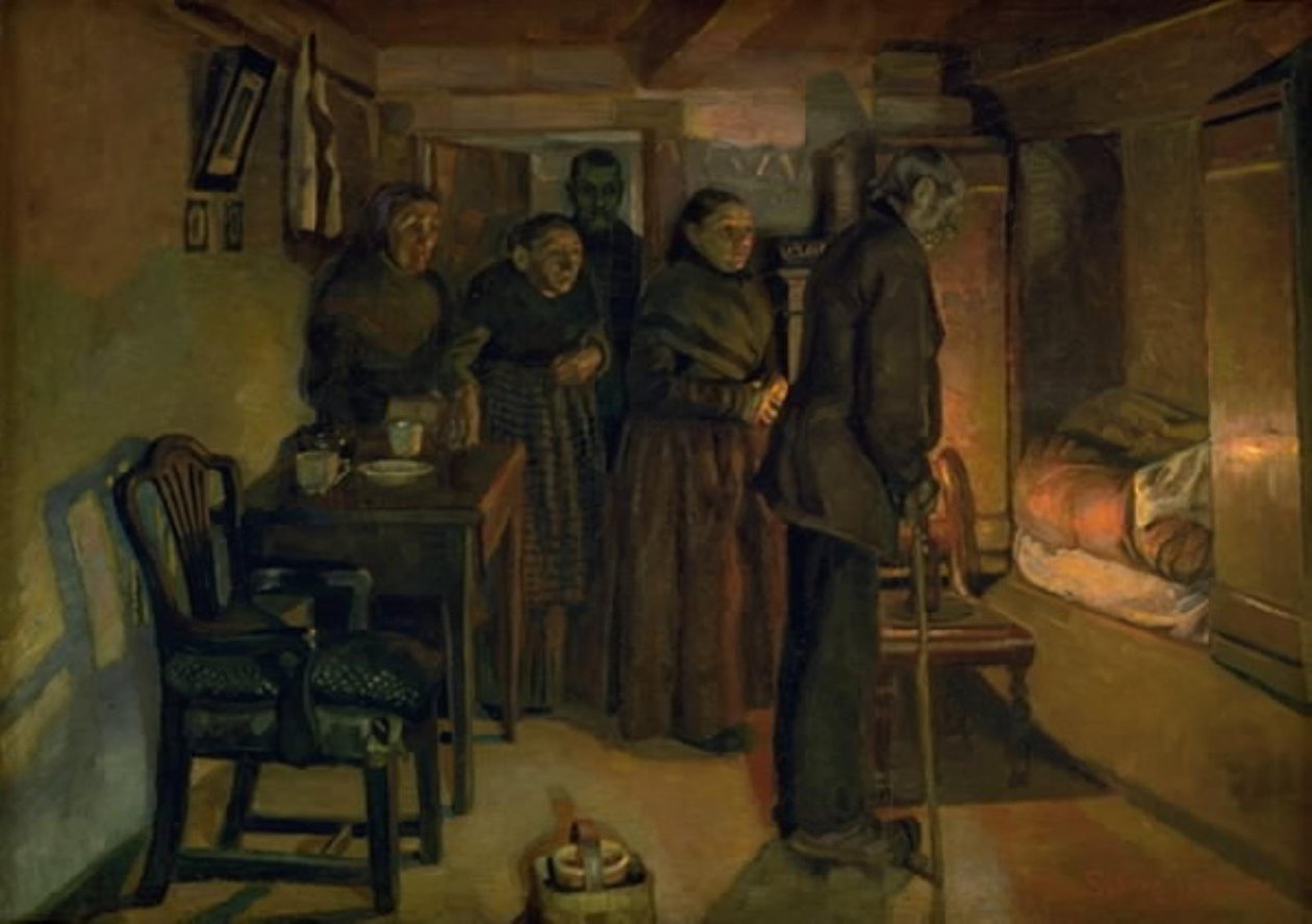 ölüm döşeğinde by Fritz Syberg