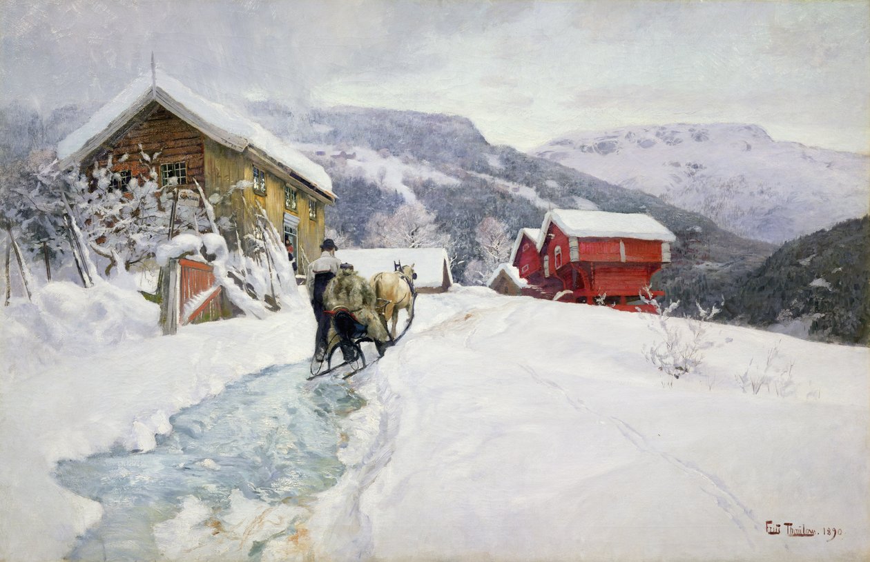 koçluk han by Fritz Thaulow