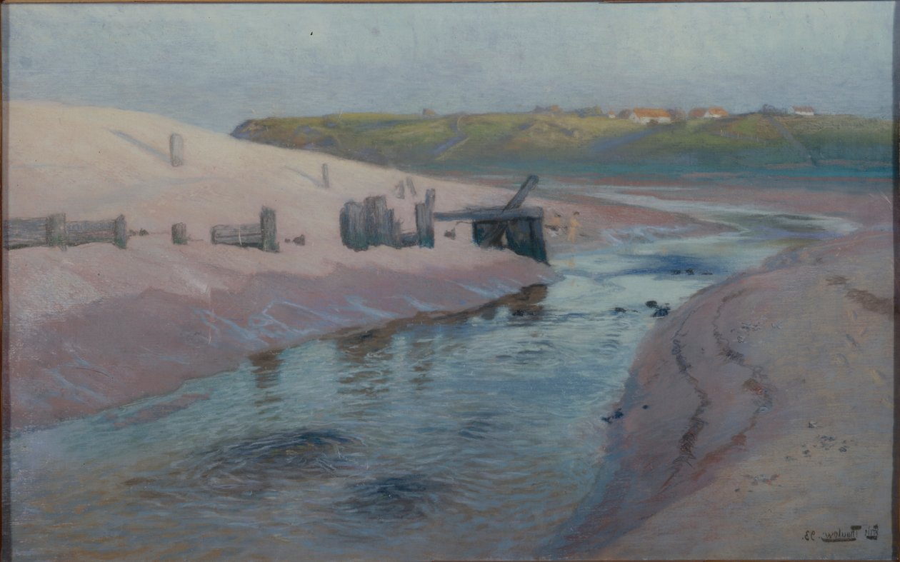 kıyı sahnesi by Fritz Thaulow