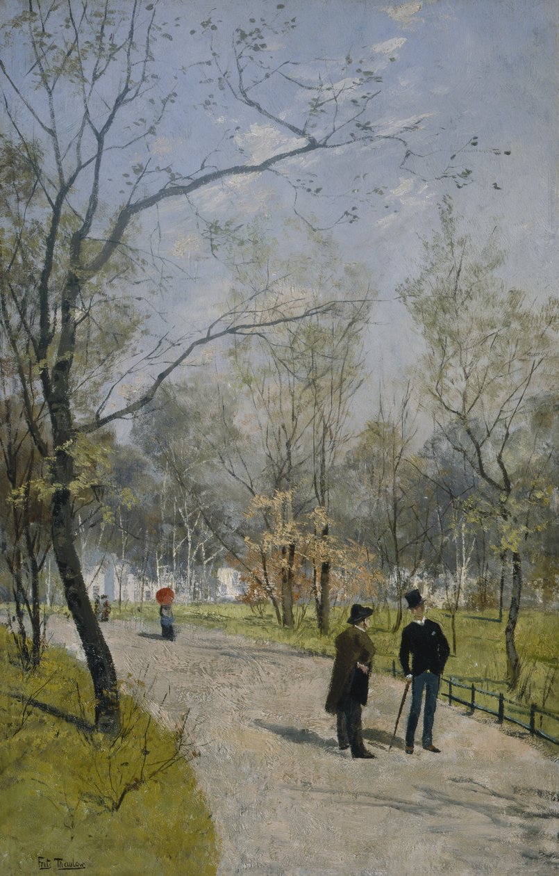 Kraliyet Bahçesinden (tuval üzerine yağlı boya) by Fritz Thaulow