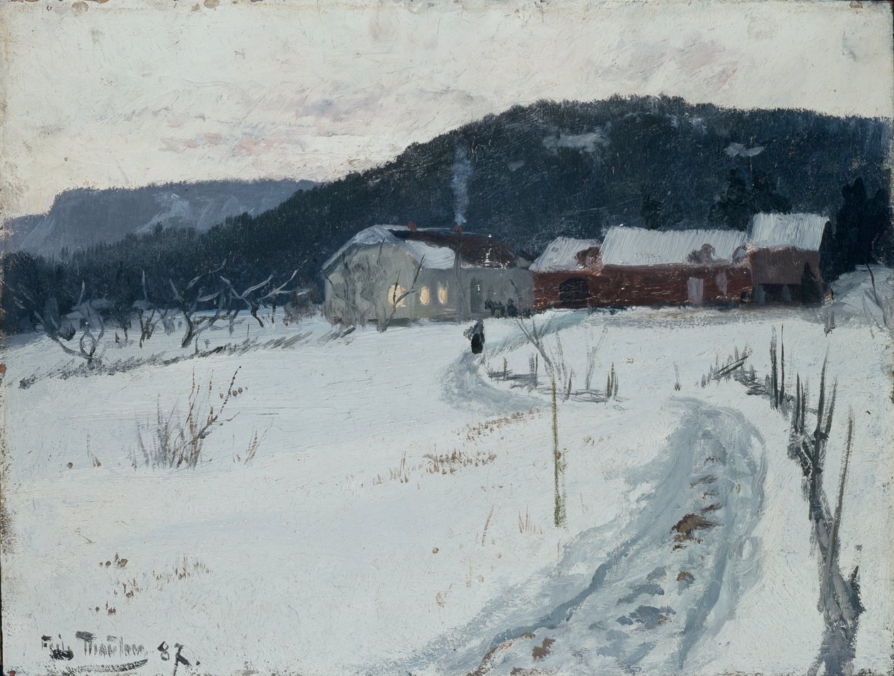 Grini, Yukarı Maja Çiftliği by Fritz Thaulow