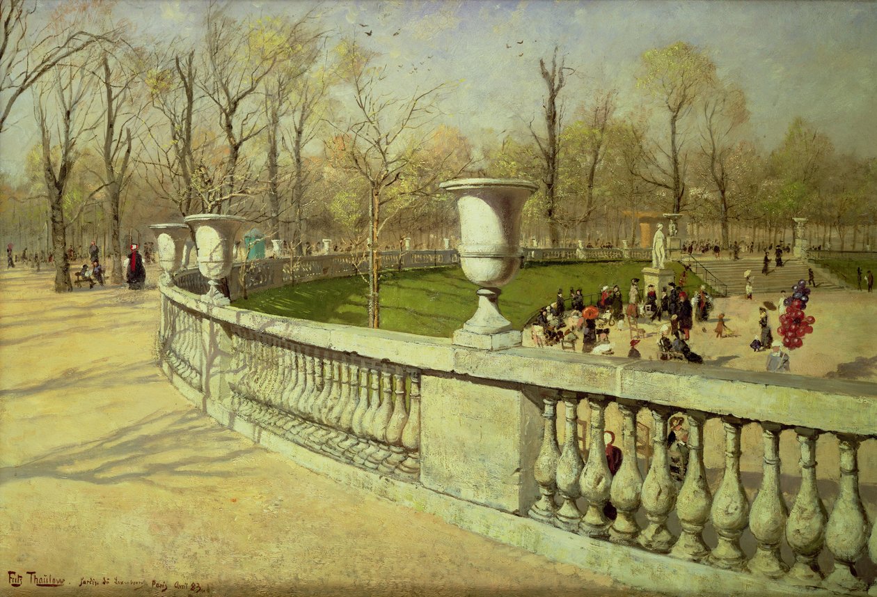 Lüksemburg Bahçeleri, 1883 by Frits Thaulow