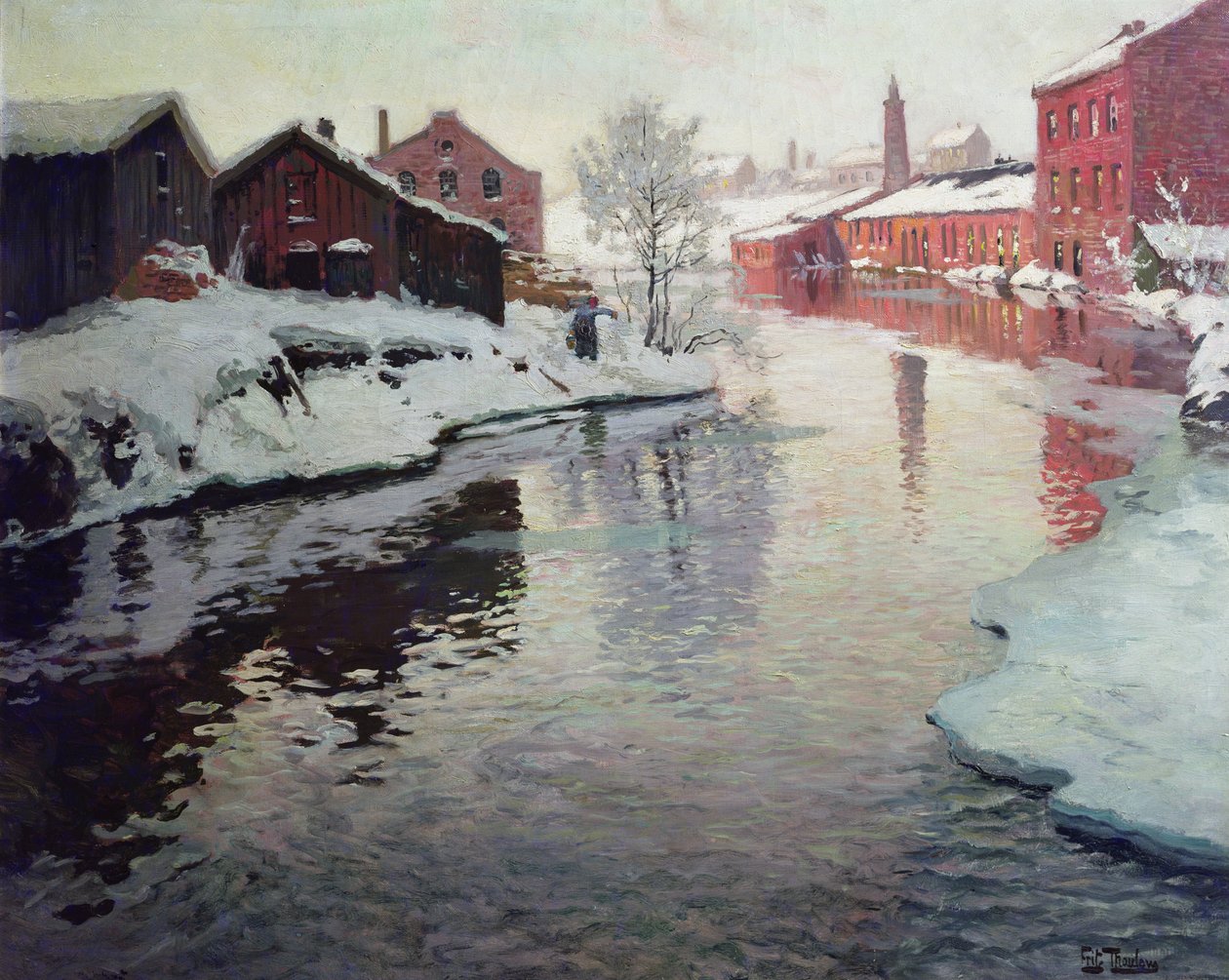 Lysaker Nehri by Fritz Thaulow